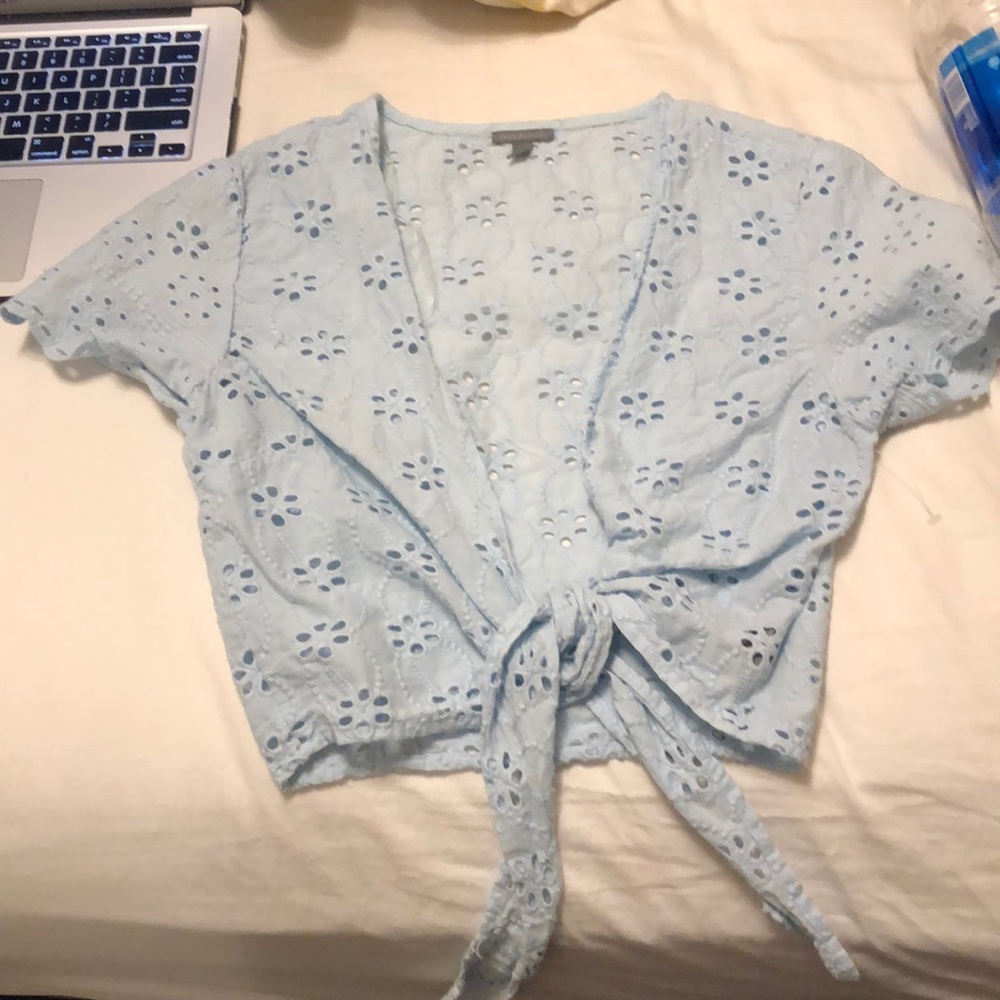 Tie shirt cropped